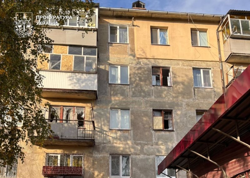 Consequências de um ataque de drones em Dnipropetrovska
