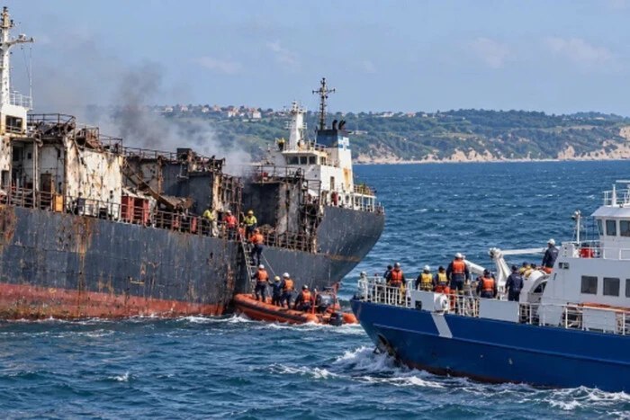 Cérémonie d'adieu au capitaine à Odessa