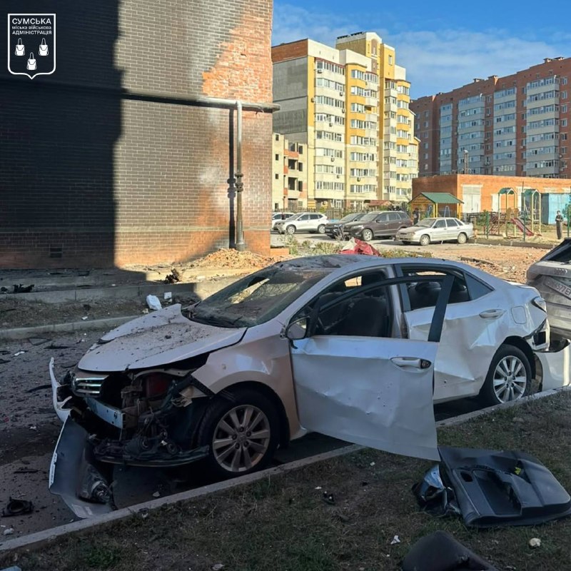 Smūgio padariniai vaikų darželyje Sumuose