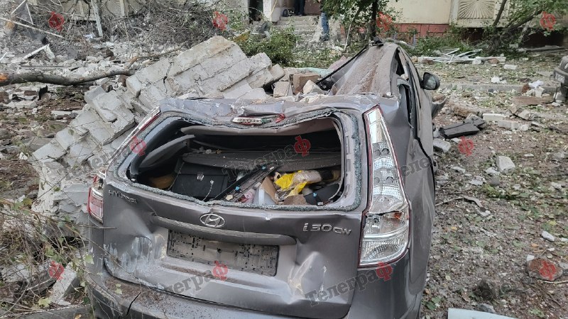 Aftermath of a nighttime attack on Ukrainian cities