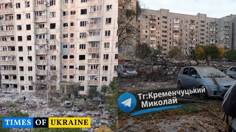 Aftermath of a nighttime attack on Ukrainian cities