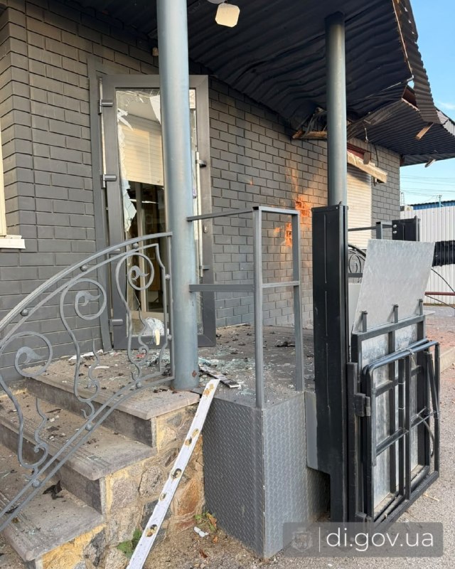 Dərqaçda poçt binasına dron zərbəsinin nəticələri
