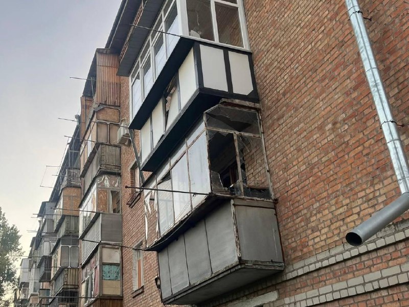 Consecuencias del ataque con drones en Dnipropetrovsk