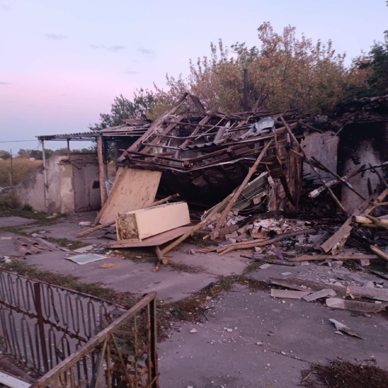 Наслідки атаки безпілотників на Новоолександрівську громаду