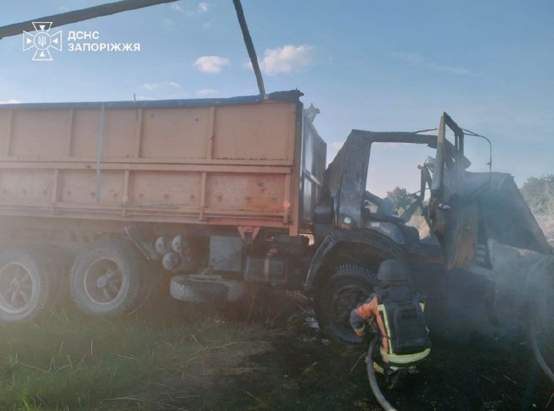 Konsekvenser av en drönarattack i utkanten av Zaporizjzja