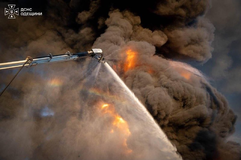 Aftermath of a nighttime drone attack on the territory of Ukraine