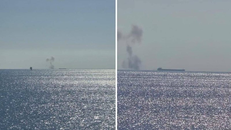 Navio de carga turco no mar