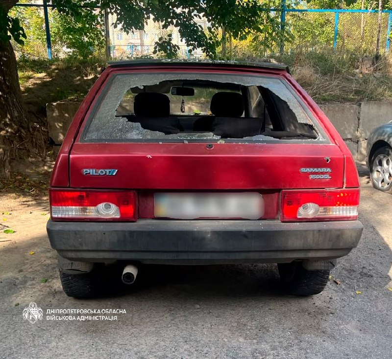 Conseguenze di un bombardamento nella regione di Dnipropetrovsk