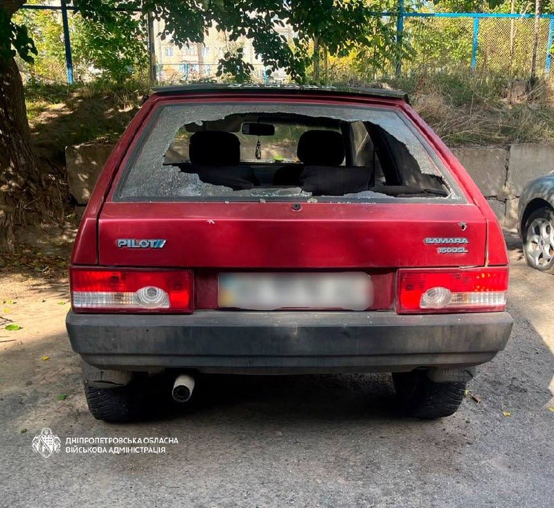 Conseguenze di un bombardamento nella regione di Dnipropetrovsk