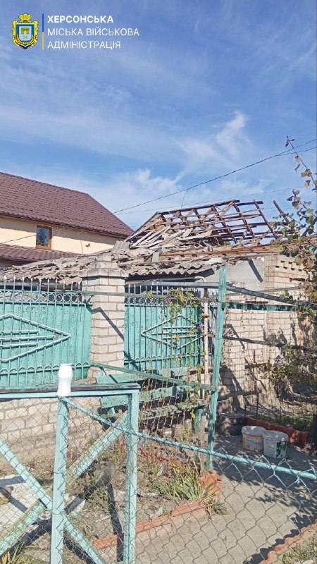 Наслідки обстрілу Корабельного району Херсона